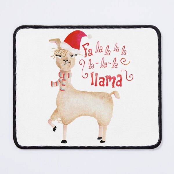 Item preview, Funny Christmas Llama designed and sold by SurfPixieArt.