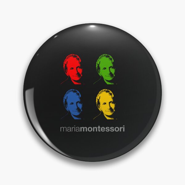 Item preview, Quadrichrome Maria Montessori portrait poster v2 designed and sold by CMYKStudio.