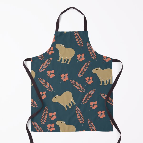 Item preview, Capybaras with pink flowers and leaves designed and sold by ArlacV.