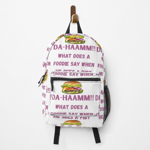 Item preview, What does a foodie say when he sees a pig? DA-HAAMM!! : Dad jokes : humourous designed and sold by FLIRTAASAN.