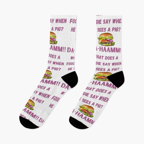 Artikelvorschau, What does a foodie say when he sees a pig? DA-HAAMM!! : Dad jokes : humourous entworfen und verkauft von FLIRTAASAN.