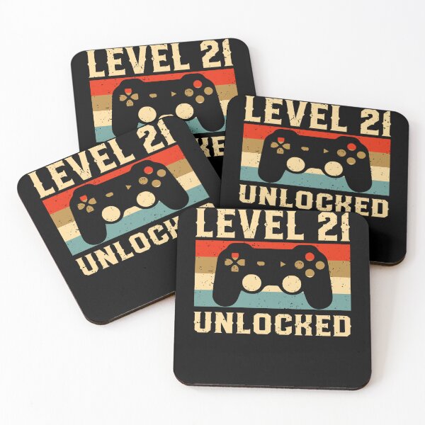 Item preview, Level 21 unlocked gamer 2002 21st birthday designed and sold by Echo Dusk.