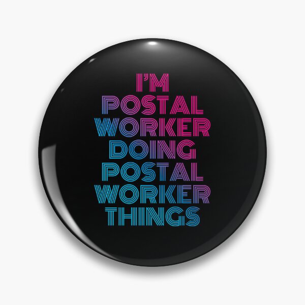 Item preview, I'm Postal Worker Doing Postal Worker Things Retro Neon designed and sold by SVPOD.
