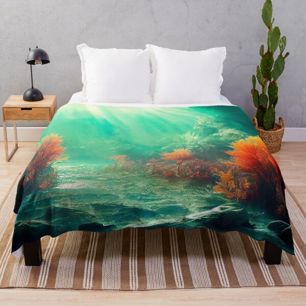 Item preview, Underwater Seascape Painting designed and sold by GrimCutie.