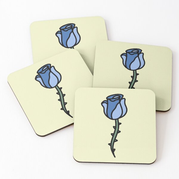 Item preview, Stained Glass Blue Rose designed and sold by Eunyoung Design-Inkouragements.
