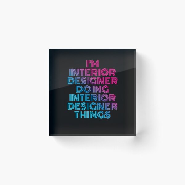Item preview, I'm Interior Designer Doing Interior Designer Things Retro Neon designed and sold by SVPOD.