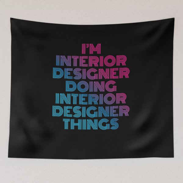 Item preview, I'm Interior Designer Doing Interior Designer Things Retro Neon designed and sold by SVPOD.