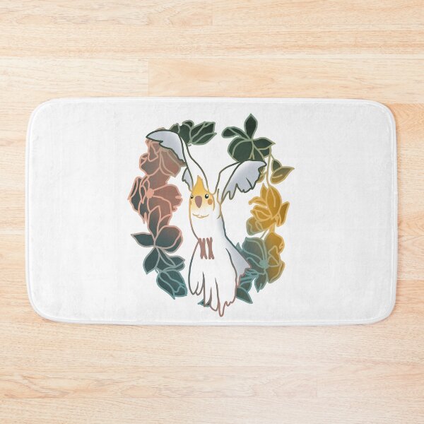 Item preview, Cockatiel Flying Through Flowers designed and sold by April's Escape.