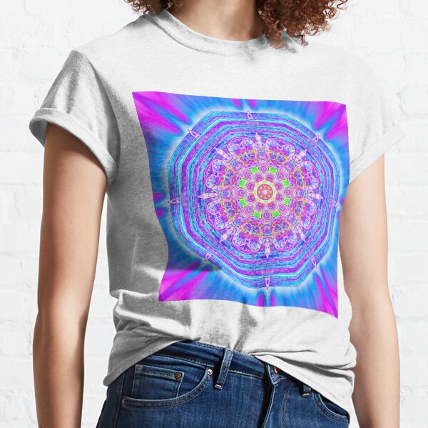 Energetic mandala - blue Classic T-Shirt