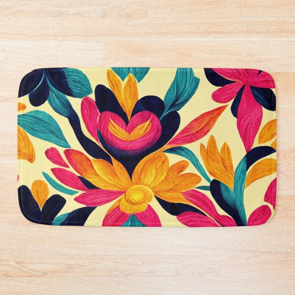 Item preview, Floral Colorful Vibrant Wallpaper designed and sold by thisisallahoax.