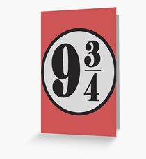 9 3/4 Greeting Card