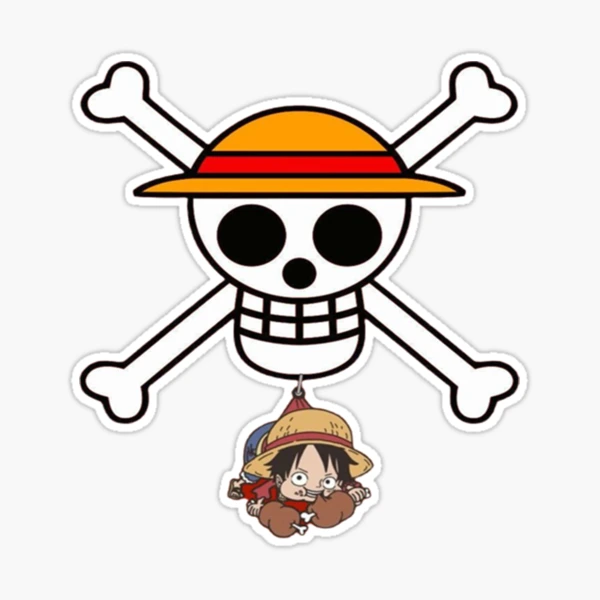 One Piece Round Stickers Chopper Render Decorative Stickers