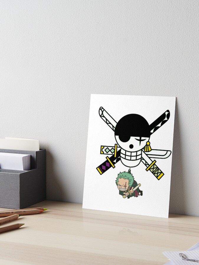 One Piece - Anime / Manga Poster / Canvas ( Roronoa Zoro 3 Sword Style )  8x10