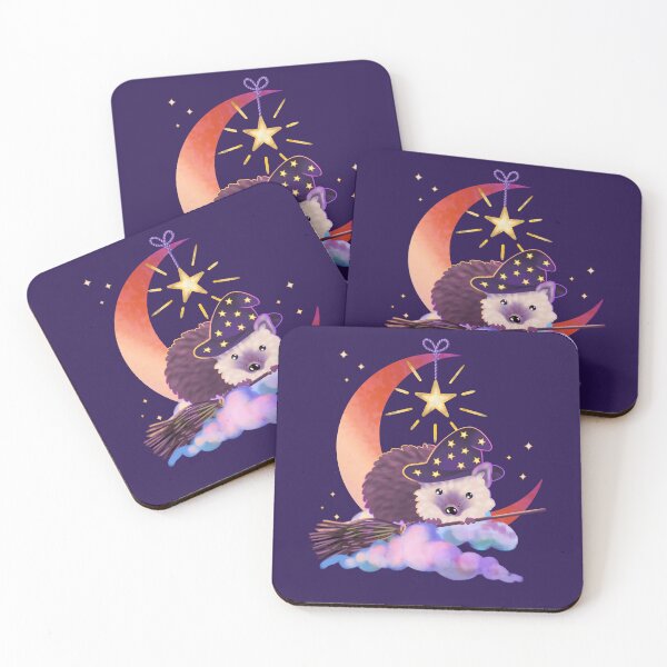Item preview, Witchy Magical Hedgehog designed and sold by BlossomCreative.