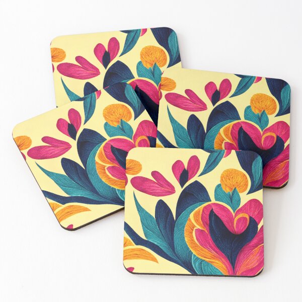 Item preview, Floral Colorful Vibrant Wallpaper designed and sold by thisisallahoax.