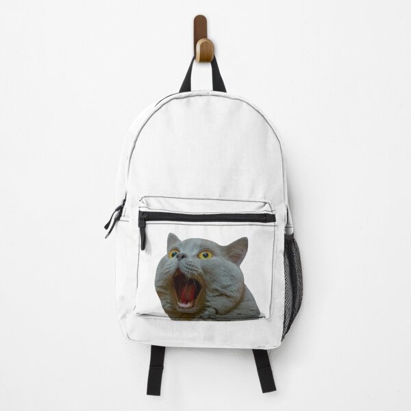 Item preview, Screaming gray cat designed and sold by Lauren Kenney.