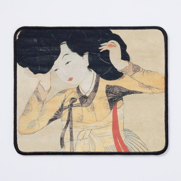 Item preview, Miindo (Portrait of a Beauty) 미인도 (해남 윤씨 종가) by Yun Yong Mid-19th century Korea designed and sold by SeoulJourner.