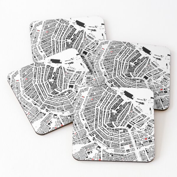 Item preview, Map of Amsterdam, Netherlands with its schools in color designed and sold by jean-nicolas.