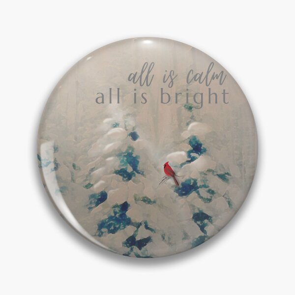 Item preview, Sabrina Farmer Art - Christmas - All is Bright with Cardinal designed and sold by sabrinart42.