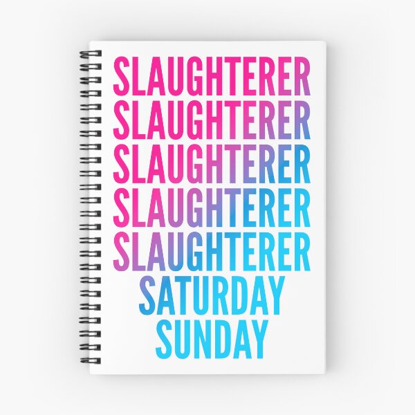 Item preview, Slaughterer work week for Slaughterers designed and sold by SVPOD.