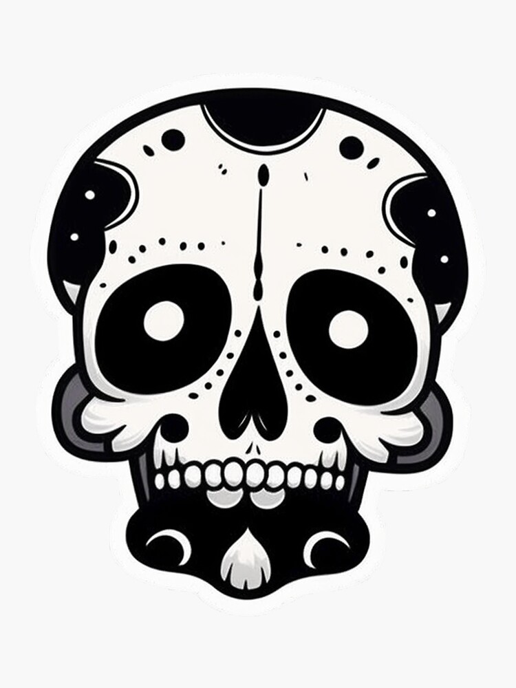 Grunge 3D Skull  Sticker for Sale by vellikhor