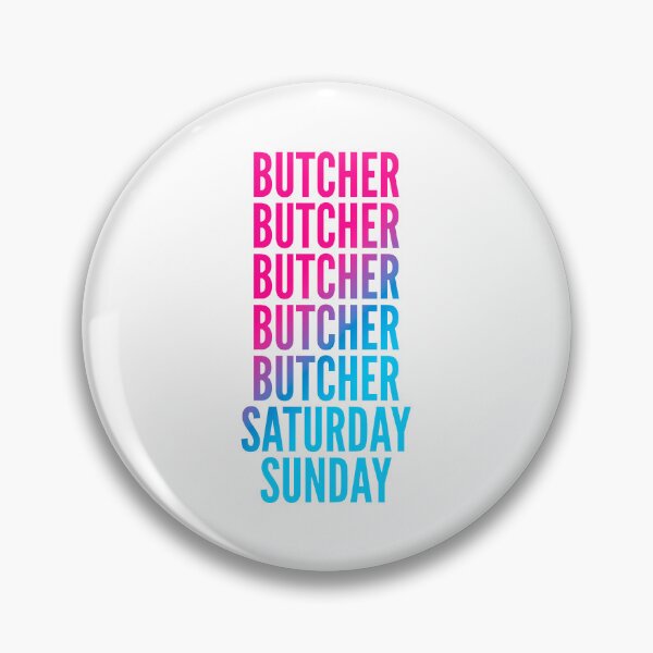 Item preview, Butcher work week for Butchers designed and sold by SVPOD.