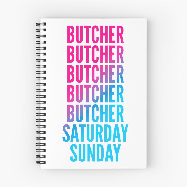 Item preview, Butcher work week for Butchers designed and sold by SVPOD.