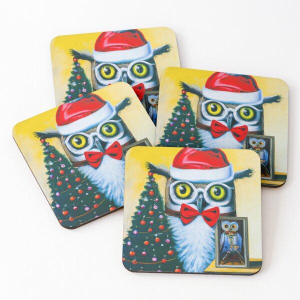 Item preview, Christmas owl designed and sold by elevatedPrints.