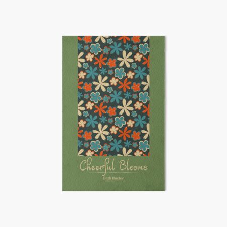Cheerful Blooms in Woodland Colors Art Board Print