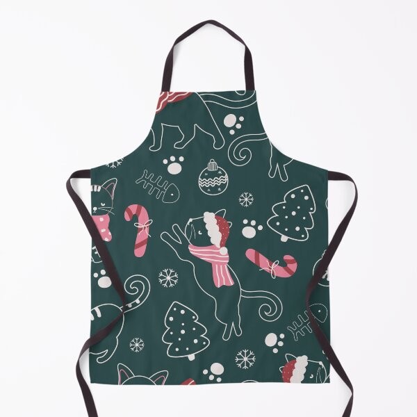 Item preview, Christmas Kitties Doodle Pattern designed and sold by HappyLifeCreate.