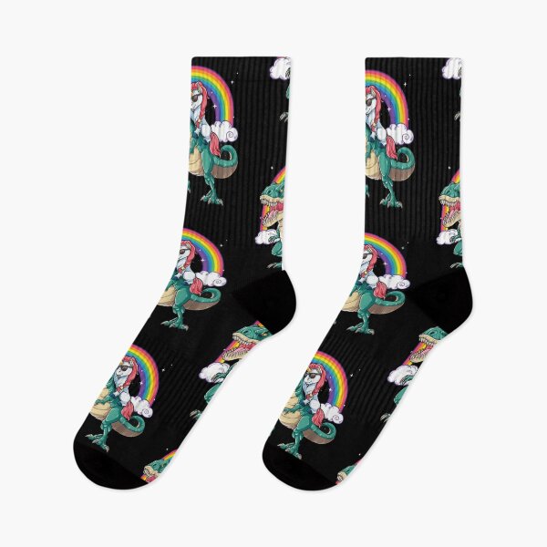 Item preview, Unicorn Riding Dinosaur T Shirt T-Rex Funny Unicorns Party Rainbow Squad Gifts for Kids Boys Girls designed and sold by Designhub14.