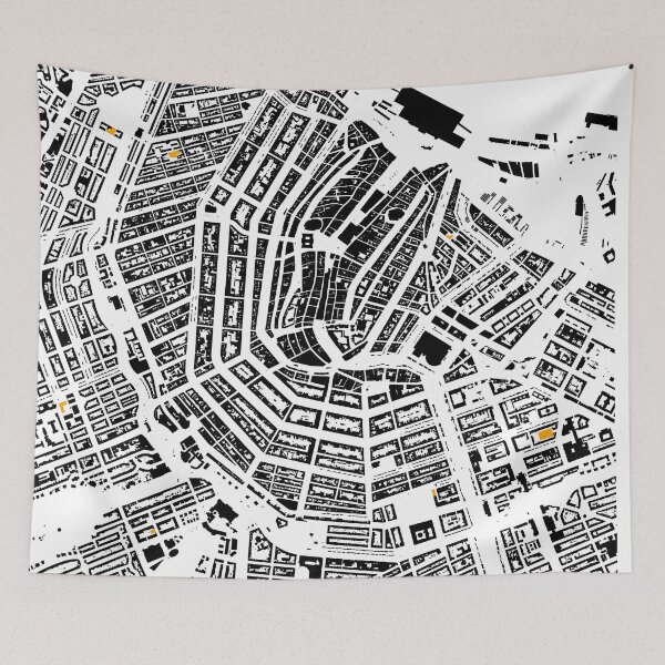 Item preview, Map of Amsterdam, Netherlands with its schools in color designed and sold by jean-nicolas.