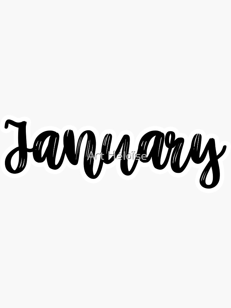 january-sticker-for-sale-by-heloiseechelon-redbubble