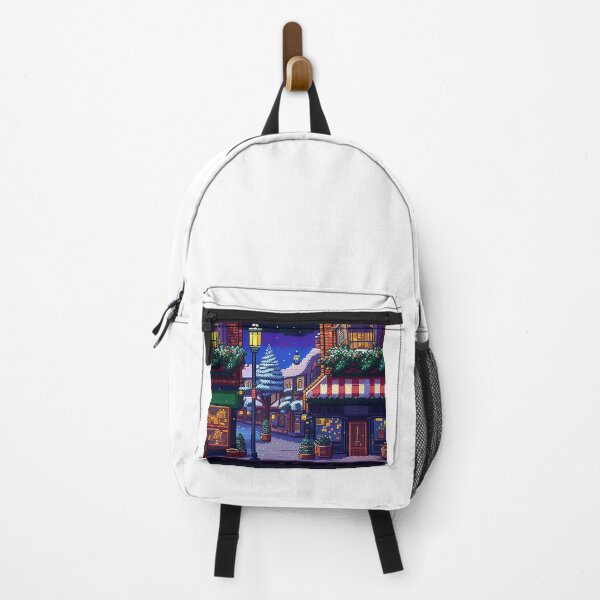 Item preview, Street in christmas decoration. designed and sold by Pixelarium.