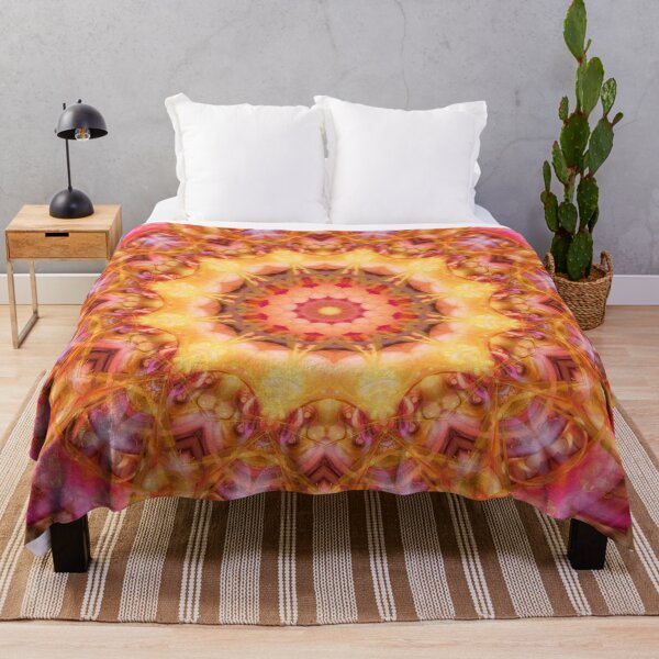 Item preview, Be Free Mandala in Pink, Yellow and Purple designed and sold by Kelly Dietrich Mandala & Fractal Art.