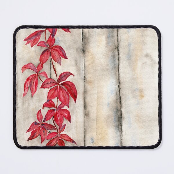 Item preview, Climbing vine on a wooden wall. Watercolor. designed and sold by Cacatuart.
