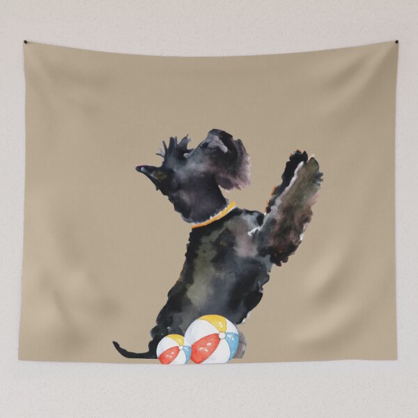 Item preview, Black Scottish Terrier dog, Hand-painted Scottie, Watercolour Scottie dog, Scottie dog lovers, Scottish Terrier gifts, Scottie dog owners, Scottie dog lovers, Scottie mom designed and sold by Artsareus.
