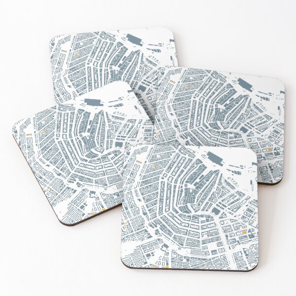 Item preview, Map of Amsterdam, Netherlands with its schools in color designed and sold by jean-nicolas.