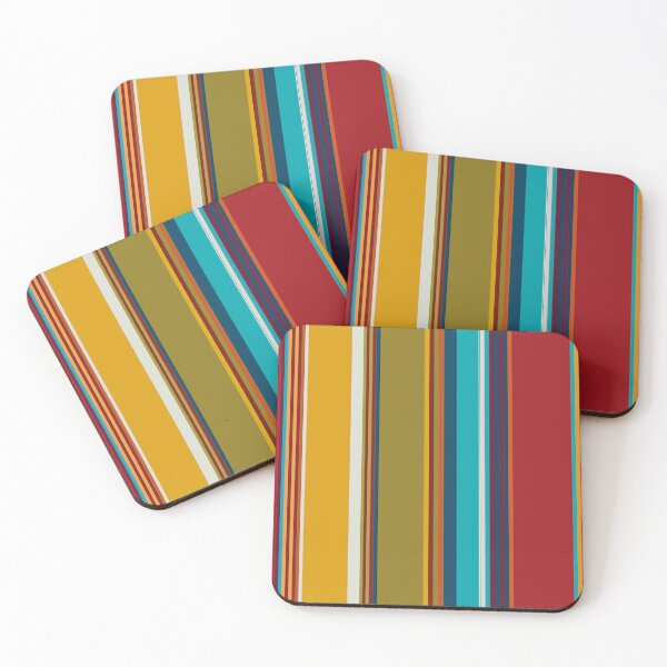 Item preview, Retro Colors Stripes Pattern designed and sold by MakeitMelo.
