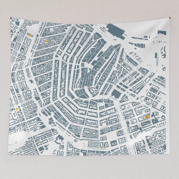 Item preview, Map of Amsterdam, Netherlands with its schools in color designed and sold by jean-nicolas.