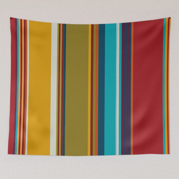 Item preview, Retro Colors Stripes Pattern designed and sold by MakeitMelo.