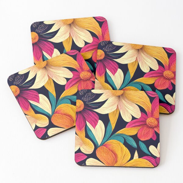 Item preview, Floral Colorful Vibrant Wallpaper designed and sold by thisisallahoax.