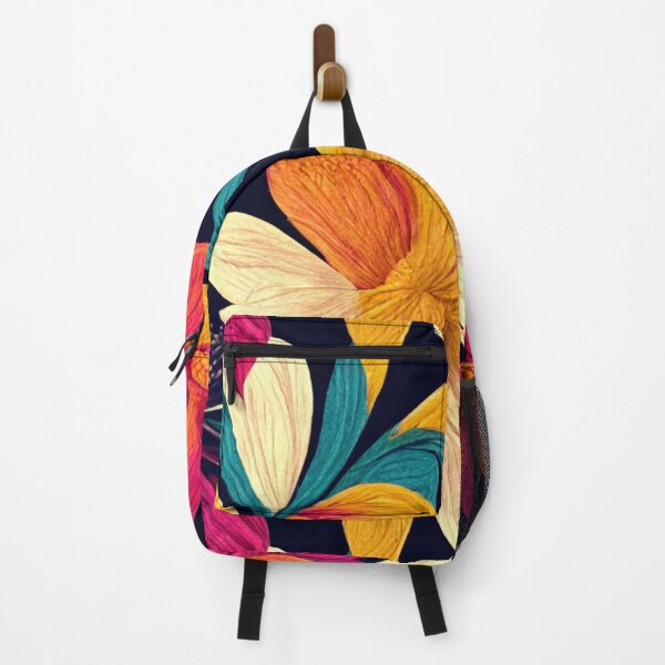 Item preview, Floral Colorful Vibrant Wallpaper designed and sold by thisisallahoax.