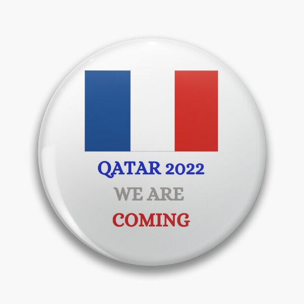 Artikelvorschau, Lustiger Frankreich 2022 Zitat Katar wir kommen Aufkleber. entworfen und verkauft von Lachkarstore.