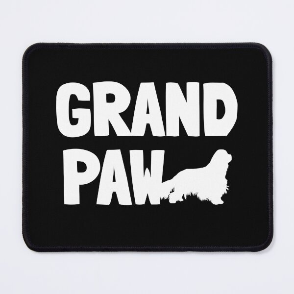 Item preview, Grand Paw Funny Cavalier Grandpa Dad Dog Gift designed and sold by Guarddogdrive.