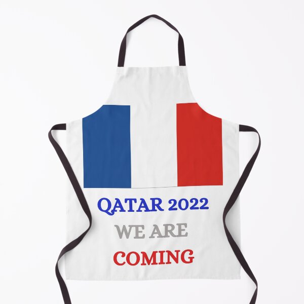 Artikelvorschau, Lustiger Frankreich 2022 Zitat Katar wir kommen Aufkleber. entworfen und verkauft von Lachkarstore.