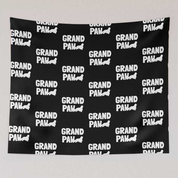 Item preview, Grand Paw Funny Cavalier Grandpa Dad Dog Gift  designed and sold by Guarddogdrive.
