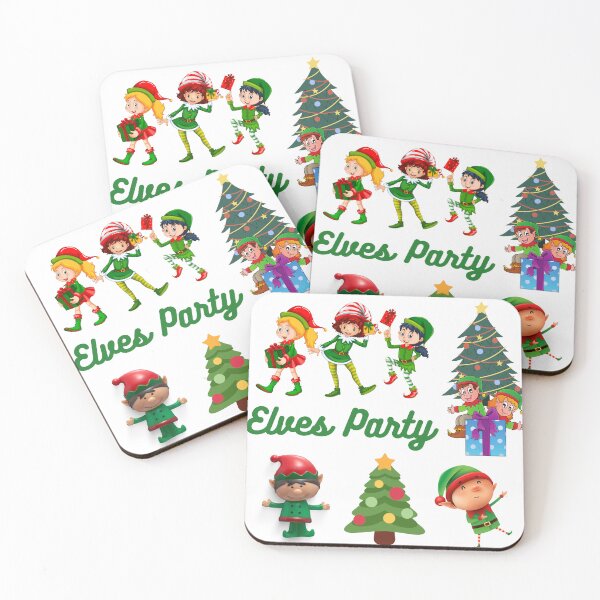 Item preview, elves christmas party designed and sold by LGMmugsdesign.