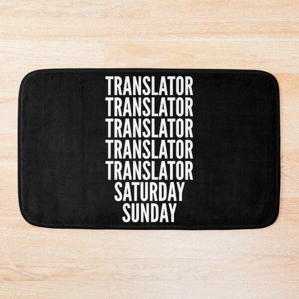 Item preview, Translator saturday and sunday for Translators designed and sold by SVPOD.