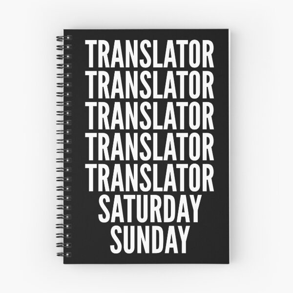 Item preview, Translator saturday and sunday for Translators designed and sold by SVPOD.